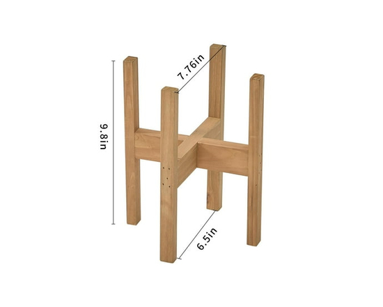 6 Dans le Support d’Usine de Bois  Brun - 7,5