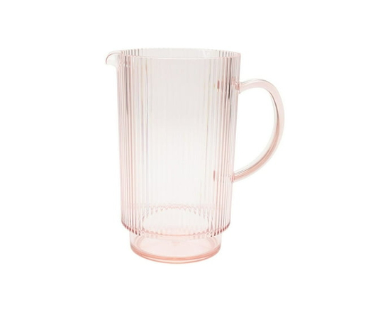 Hometrends Tinted Acrylic Ribbed Pitcher, 1pc