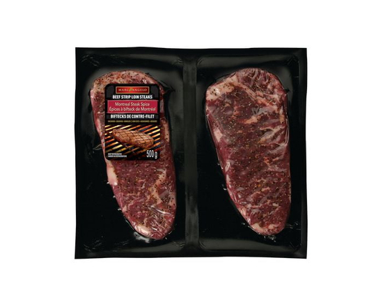 Marcangelo Montreal Spice Beef Strip Loin Steaks