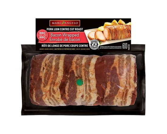 Marcangelo Pork Sirloin Roast BBQ Seasoned Wrapped in Bacon