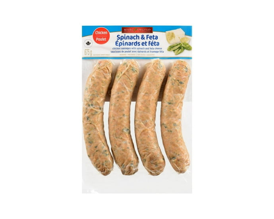 Marcangelo Chicken Sausages with Spinach and Feta Cheese - 23.8 oz