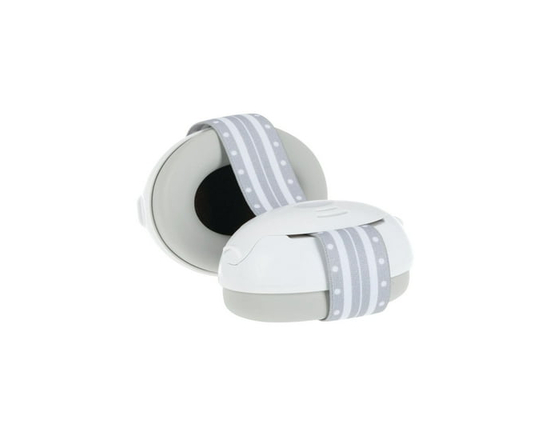 Cache-oreilles antibruits Soft Sounds de Nûby™, Protection supérieure de l'ouïe parfaits pour les voyages et le plein air - Blanc