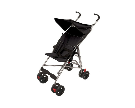 Bily Easy Compact Umbella Fold & Swing-Away Canopy Deluxe Umbrella Stroller (Black)