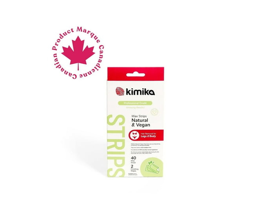 Kimika Beauty Pro Bandes de cire dépilatoire naturelles et véganes