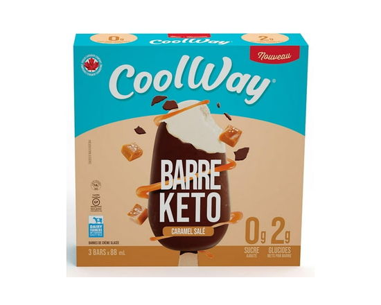 CoolWay Salted Caramel Keto Bar, 3x88ml - 88 mL