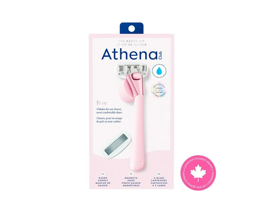 Athena Club 5-Blade Razor Kit, Rose