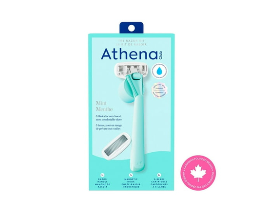 Athena Club 5-Blade Razor Kit, Mint