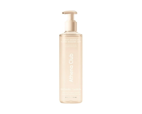 Athena Club Glossy Shave Oil, Golden Vanilla - 236 mL - 236 mL