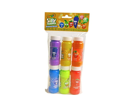 Crayola Silly Scents 6pk x 2oz Bubble Bottles