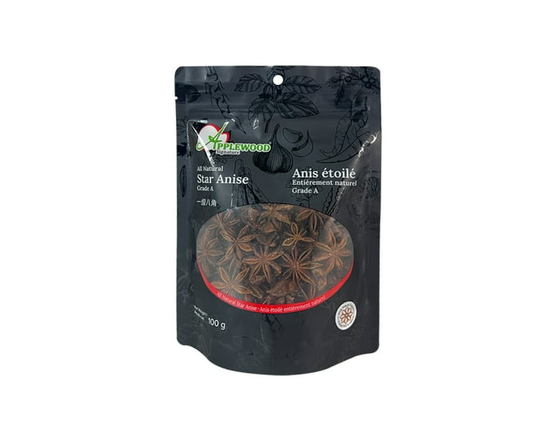 Applewood Signature Star Anise (Grade A), 100g – Whole Dried Spice - 100g