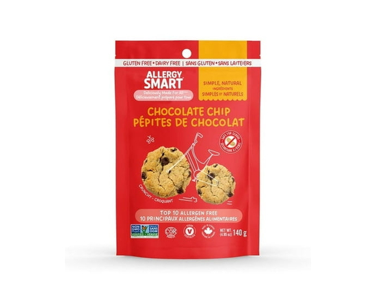 Allergy Smart Gluten Free Chocolate Chip Cookies - 140gm