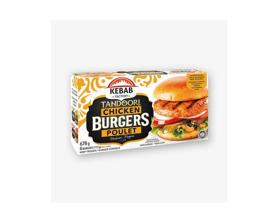 Kebab Factory - Tandoori Chicken Burgers, KF Tandoori Chicken Burgers - 678 grams