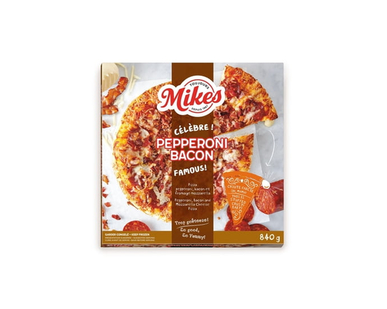 Mikes pizza croûte farcie pepperoni bacon 840g - 840g