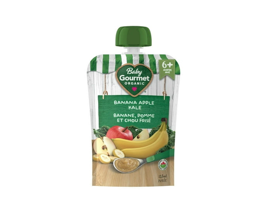Baby Gourmet Organic Puree Banana Apple Kale - 4 oz