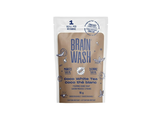 Brain Wash Foaming Hand Soap Refill Pod - Coco White Tea