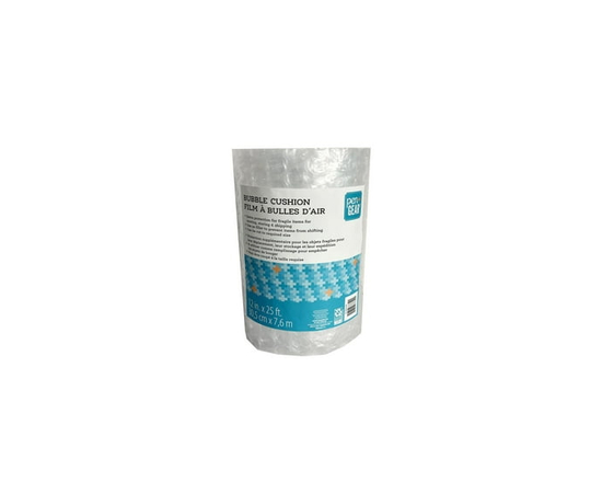 Pen + Gear Bubble Cushion Roll, 12 in x 25 ft, Small Bubbles, Clear, Perforated - 12' x 25'