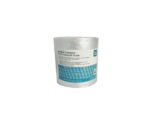 Pen + Gear Bubble Cushion Roll, 12 in x 100 ft, Small Bubbles, Clear, Perforated - 12' x 100'