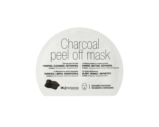 iN.gredients Charcoal Peel Off Mask, absorbs impurities