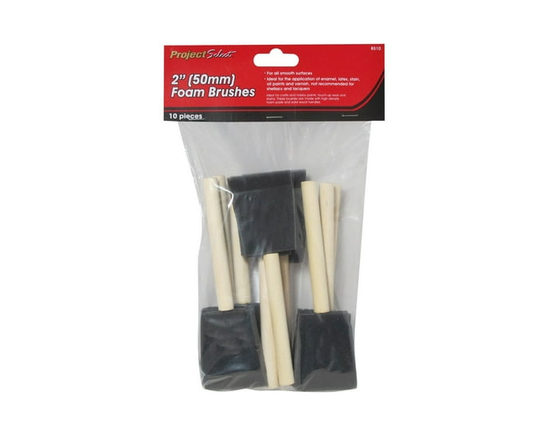 Project Select 2" Foam Brushes (10 pack)