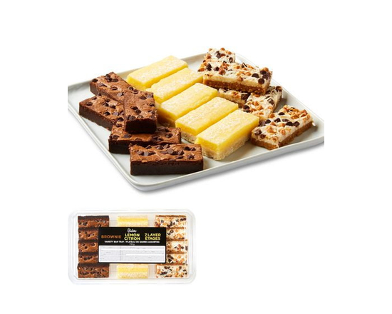 Charlotte’s Brownie, Lemon, 7 Layer Variety Bar Tray