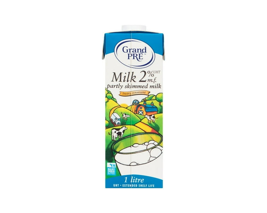 GRAND PRE LAIT UHT 2%  1lt - 1 litre