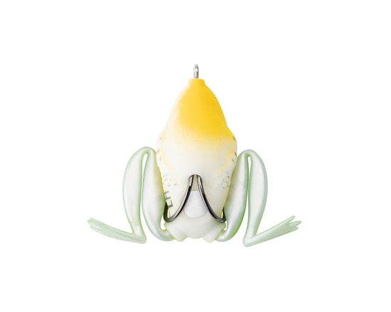 Lunkerhunt LF03 Lunker Frog Hollow Body Frog, 2 1/4" at Rest/4 1/2" Extend, 1/2 oz, Leopard, Floating - Fishing Lure - 1/2 oz