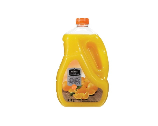 Our Finest No Pulp Premium Orange Juice - 2.5 L