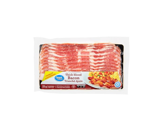 Great Value Thick Sliced Naturally Smoked Bacon