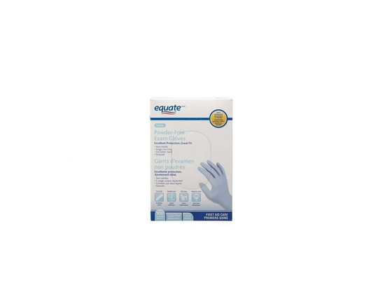 Equate Nitrile Powder-Free Exam Gloves - L