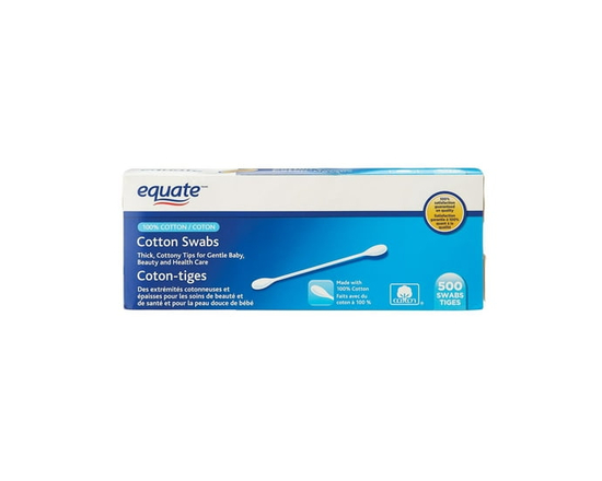 Multi-Purpose Cotton Swabs Equate 500