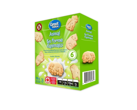 Great Value Animal Cookies - 180 g