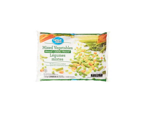 Great Value Frozen Mixed Vegetables - 750 g