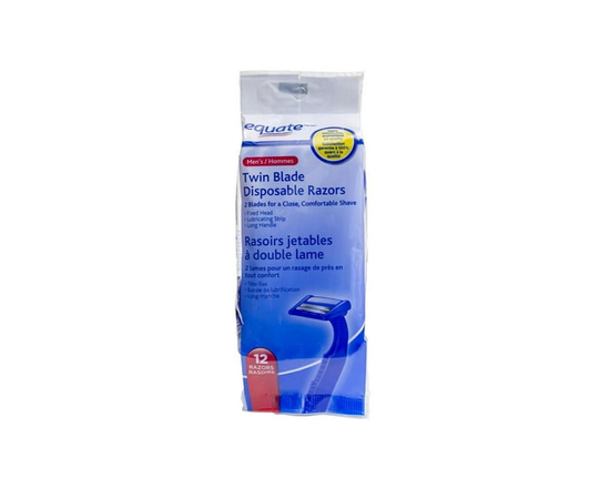 Equate Twin Blade Disposable Razors for Men