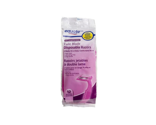 Equate Twin Blade Disposable Razors for Women