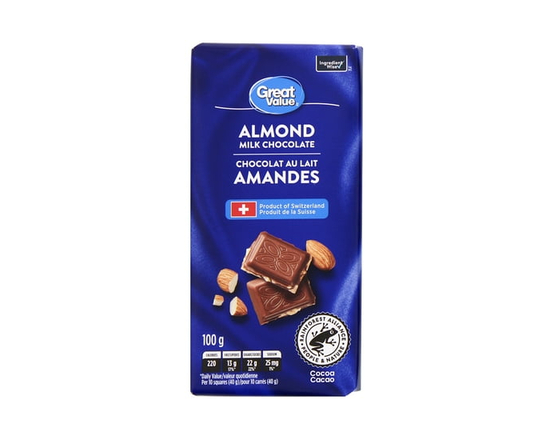 Great Value Almond Milk Chocolate - 100 g