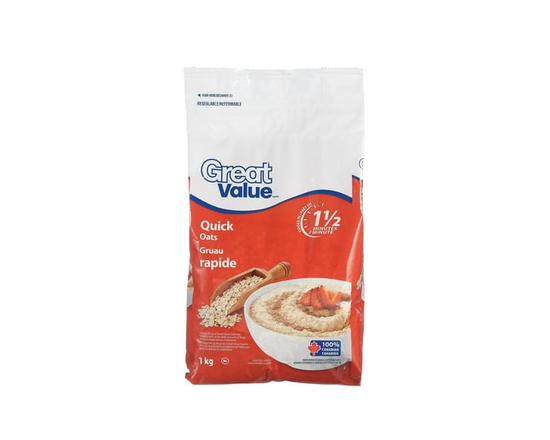 Great Value Quick Oats 1 kg - 1 kg