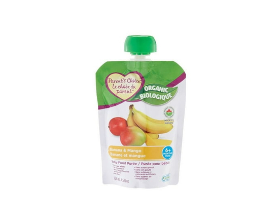 Parent's Choice Organic Banana & Mango Baby Food Purée - 4 oz