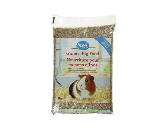 Great Value Guinea Pig Food, 4kg - 4 kg