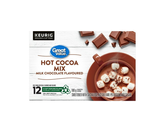 Great Value Milk Chocolate Flavoured Hot Cocoa Mix - 180 g