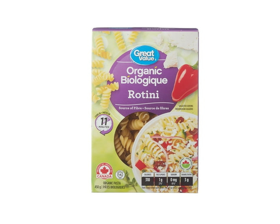 Great Value Organic Rotini - 450 g