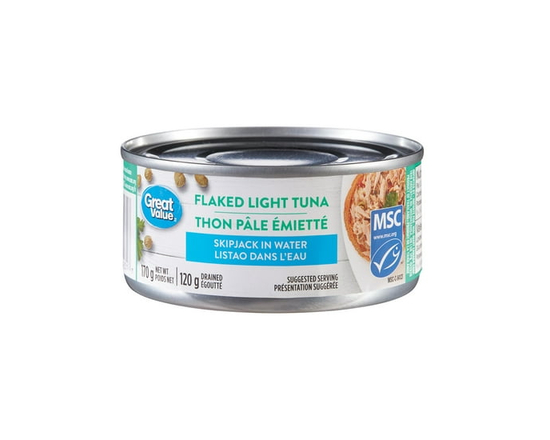 Great Value Flaked Light Tuna - 170 g