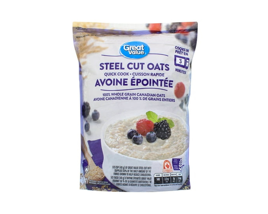Great Value Quick Cook Steel Cut Oats - 1 kg