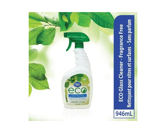 Great Value ECO Fragrance Free Glass and Surface Cleaner, Natural Cleaner, 946ml - 946 mL