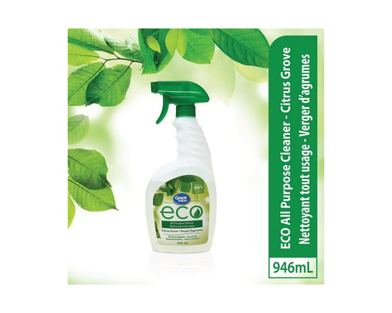 Great Value ECO Verger d'Agrumes Nettoyant Tout Usage, Nettoyant Naturel, Vaporisateur, Parfum d'Agrumes, 946ml - 946 ml
