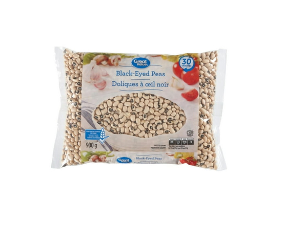 Great Value Black Eyed Peas - 900 g