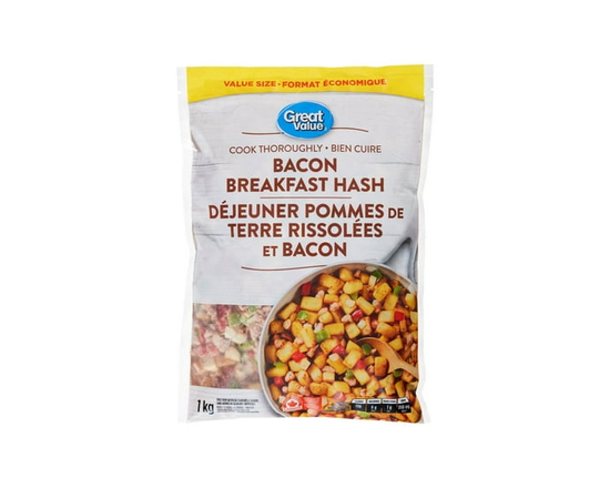 Great Value Bacon Breakfast Hash - 1.0 kg