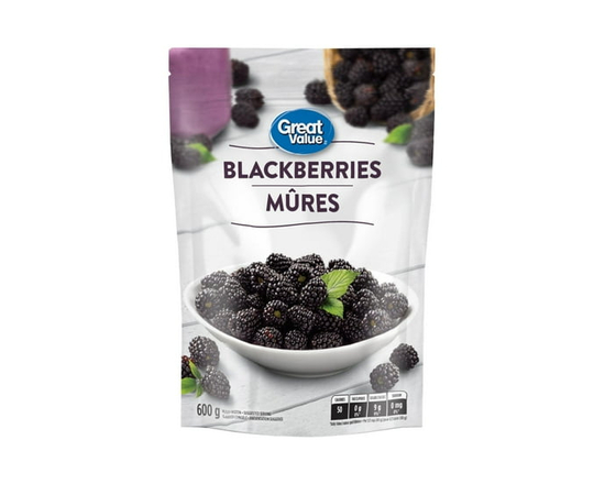 Great Value Blackberries - 600 grams