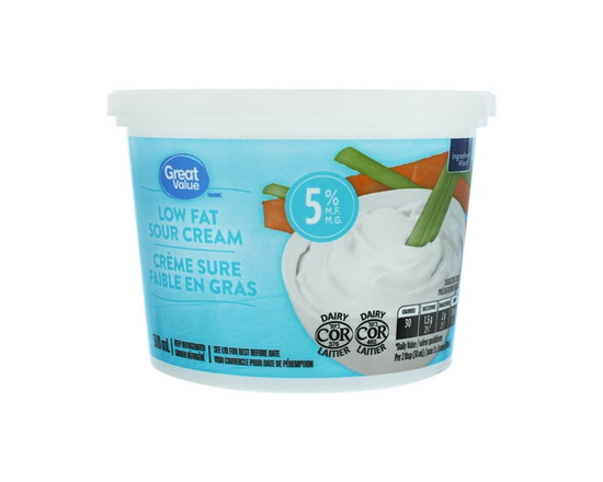 Great Value Low Fat Sour Cream - 500 mL
