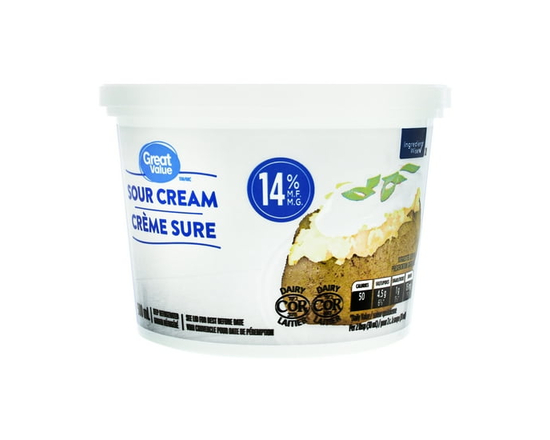Great Value Sour Cream - 500 mL