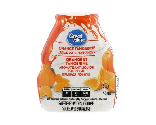 Great Value Orange Tangerine Liquid Water Enhancer 48ML - 48 mL